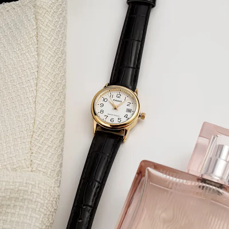 Casio White Dial Analog Ladies Watch- LTP-V002GL-7B